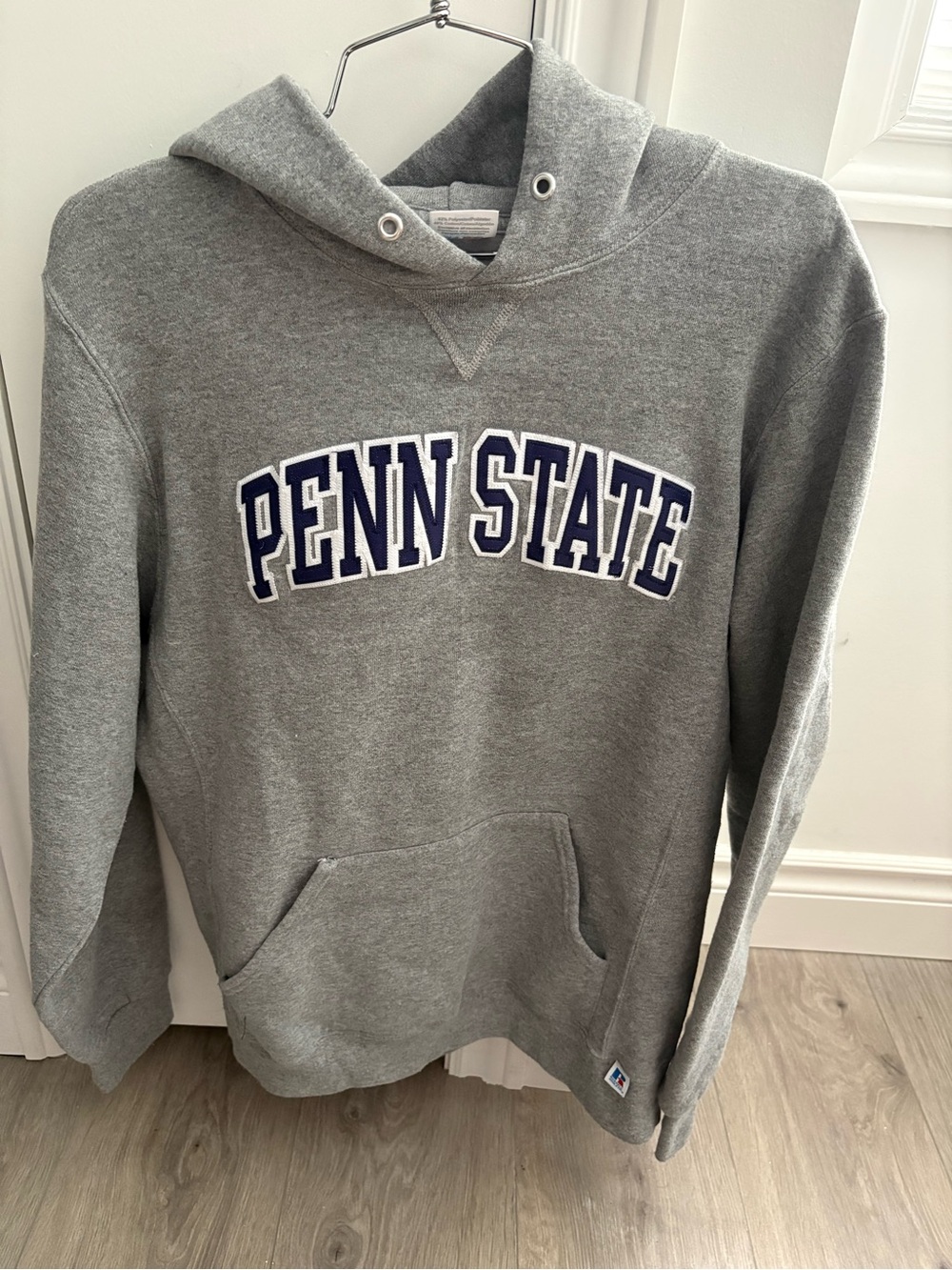Boathouse Grey Penn State Hooded Sweatshirt with Navy Lettering